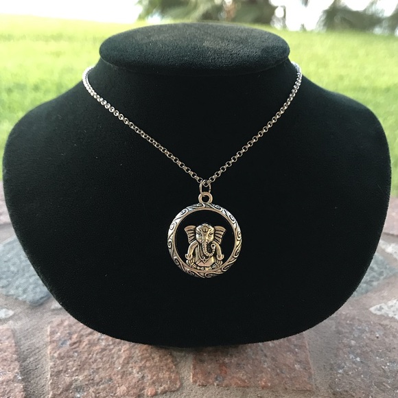 🔴SALE !Boho elephant medal design steel necklace - Picture 7 of 11